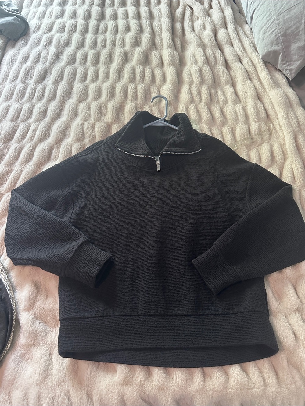 Women’s CALIA Black Quarter-Zip Sweater Pullover small